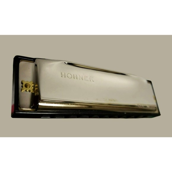 M. Hohner Harmonica LUCKY BRAND Exclusive Chrome  New In Original Case KEY of C - Picture 7 of 15